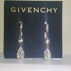 Givenchy Sparkly Drop Goldtone Earrings